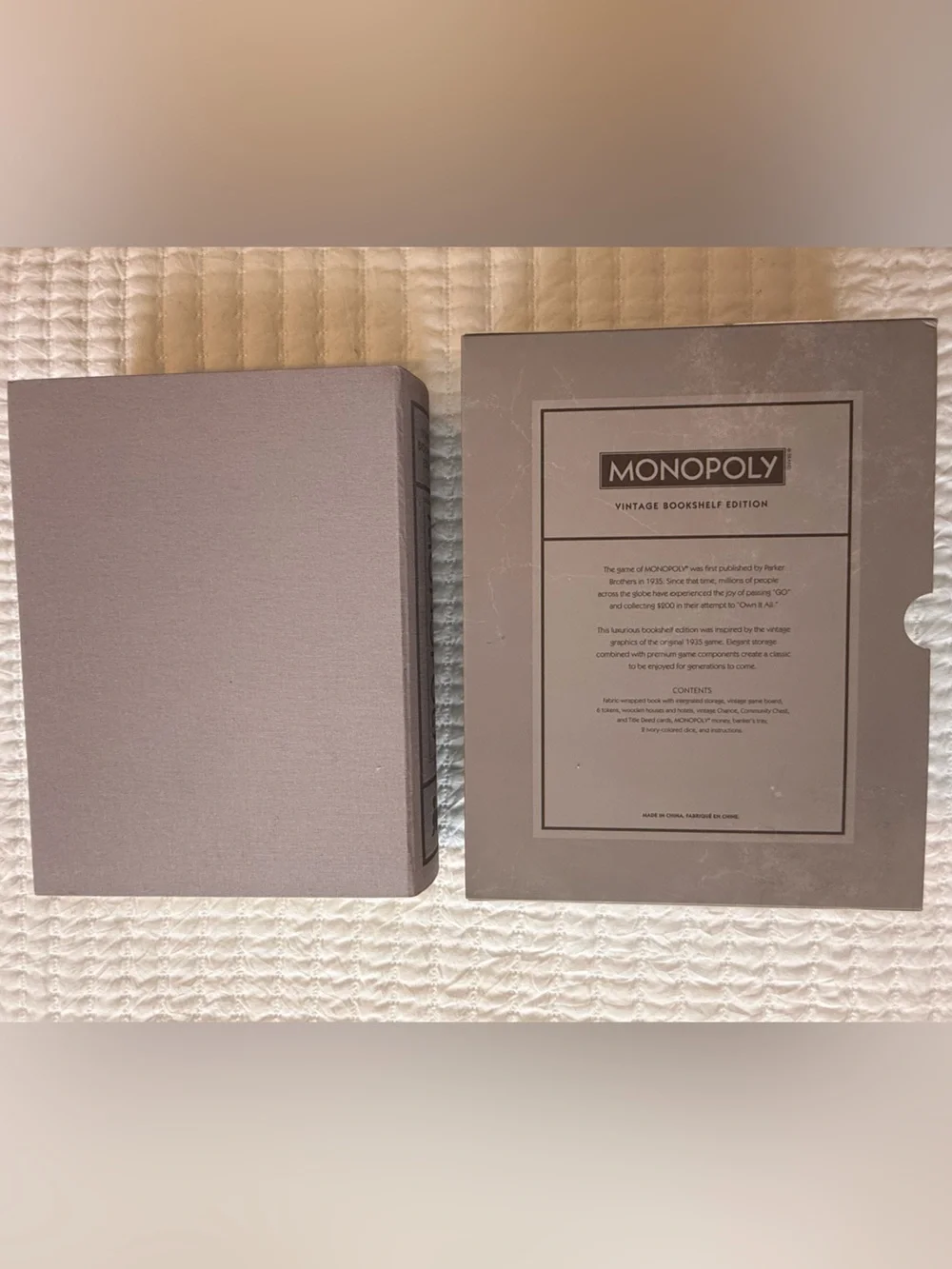 Monopoly Vintage Bookshelf Edition Board Game New Never Used